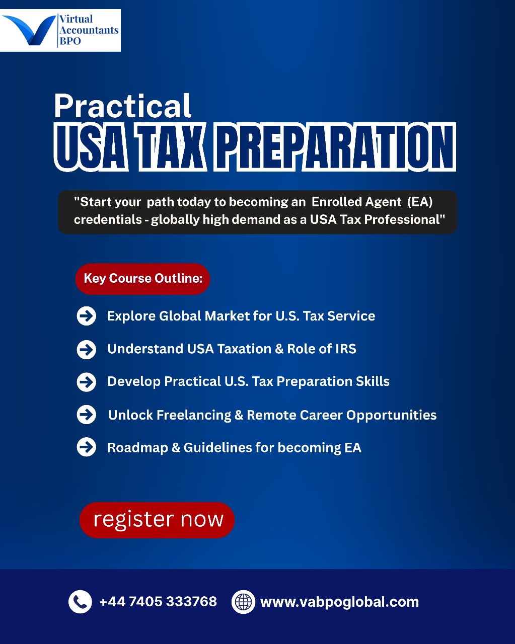 Become a Skilled U.S. Tax Preparer — Earn from Global Clients from Home